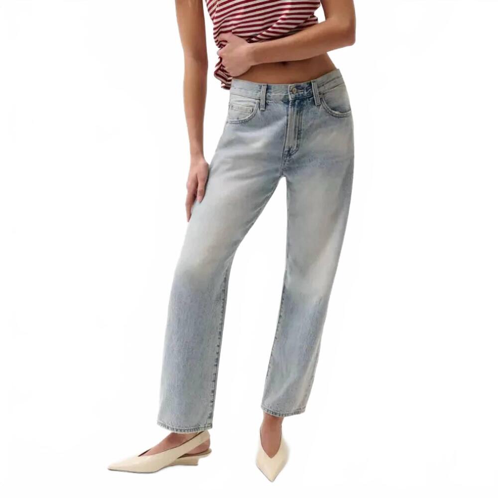 pistola Light Wash Wide Leg Jeans